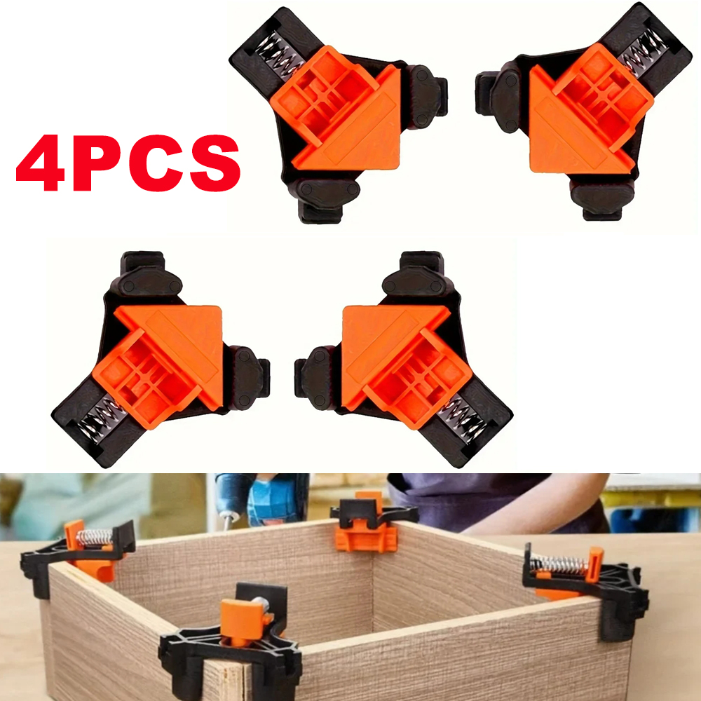4PCS Right Angle Fixing Clip W - огляд і ціна Woodworking Right Angle Clamp