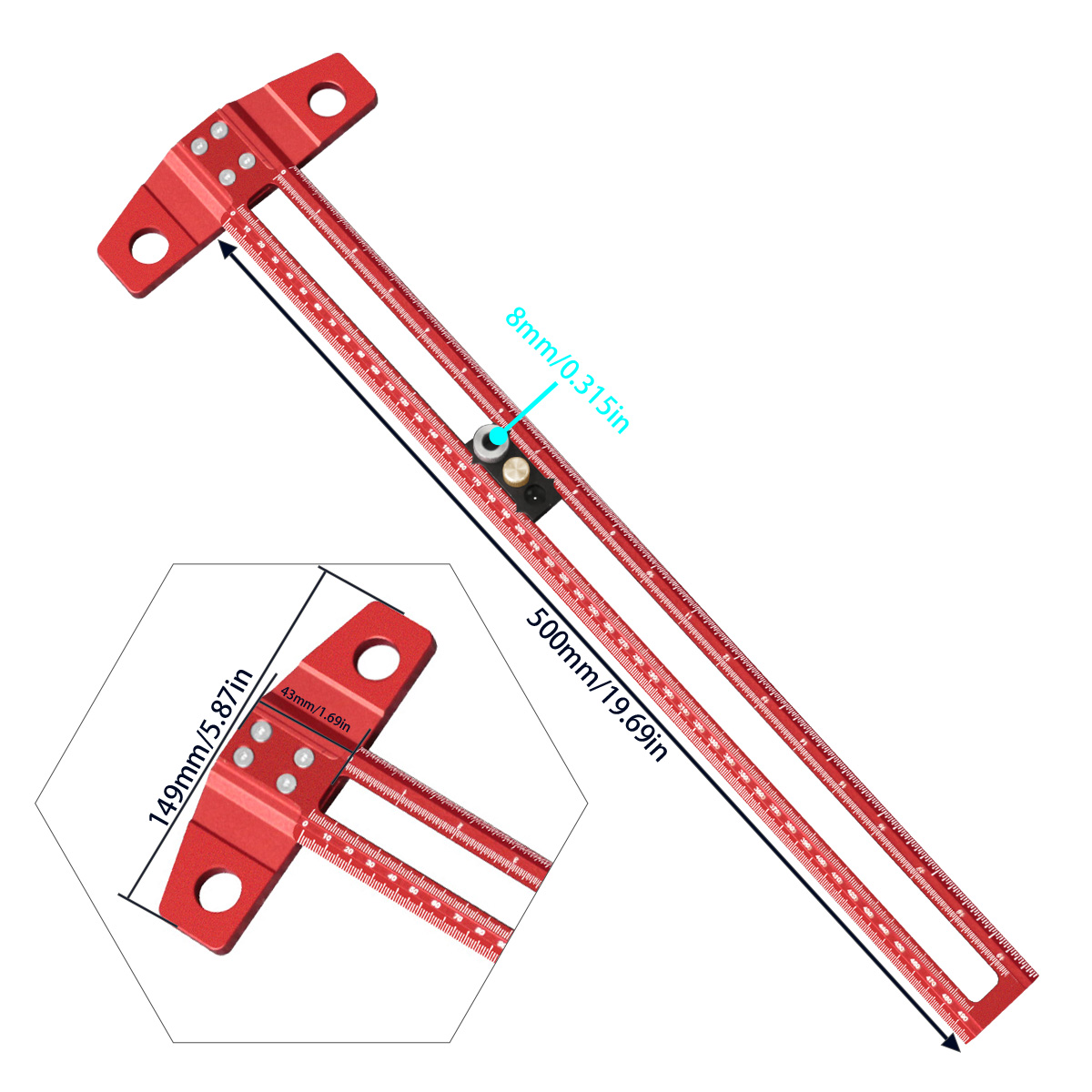 Woodworking T-Square Marking G - огляд і ціна Woodworking Marking Gauge