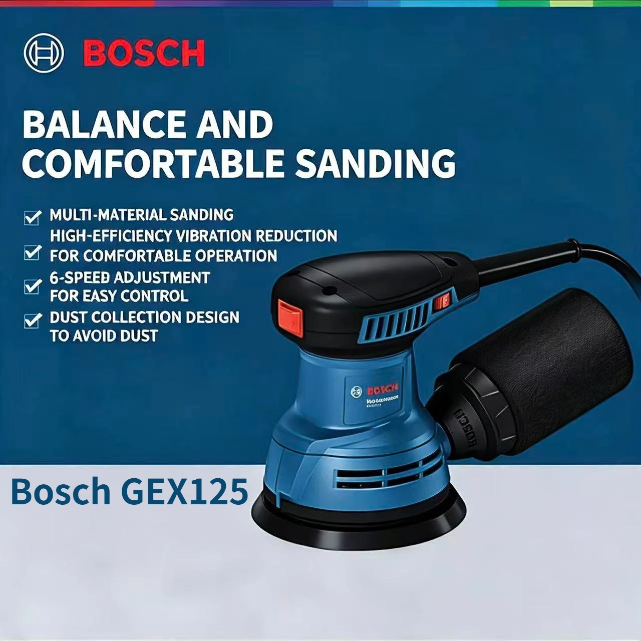 Bosch GEX125 280W Multifunctio - огляд і ціна Woodworking Machine