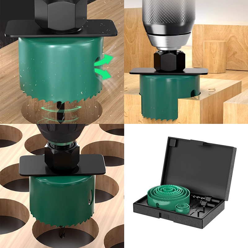 19/8/5PCS 19-127mm Hole Saw Cu - огляд і ціна Woodworking Basics