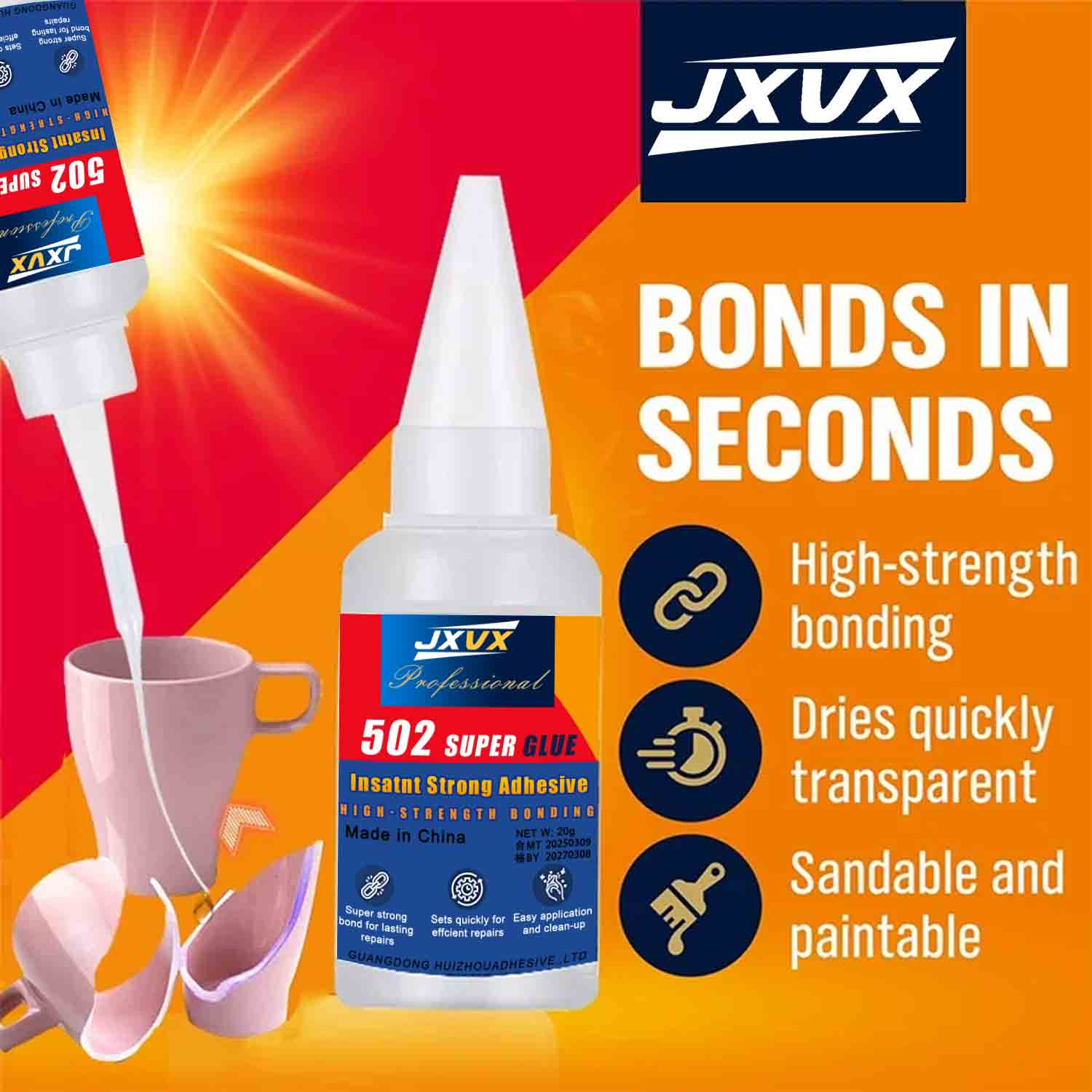JXVX 1-5 PCs Super glue 502 Hi - огляд і ціна Woodworking Quick Glue