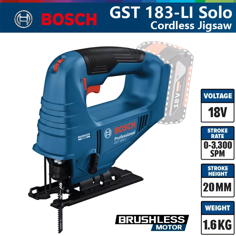 Bosch GST 183-LI Professional  - огляд і ціна Woodworking Jigsaw