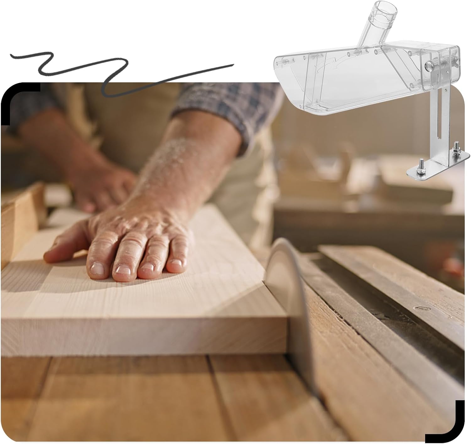 Woodworking Table Saw Protecti - огляд і ціна Woodworking Vacuum System