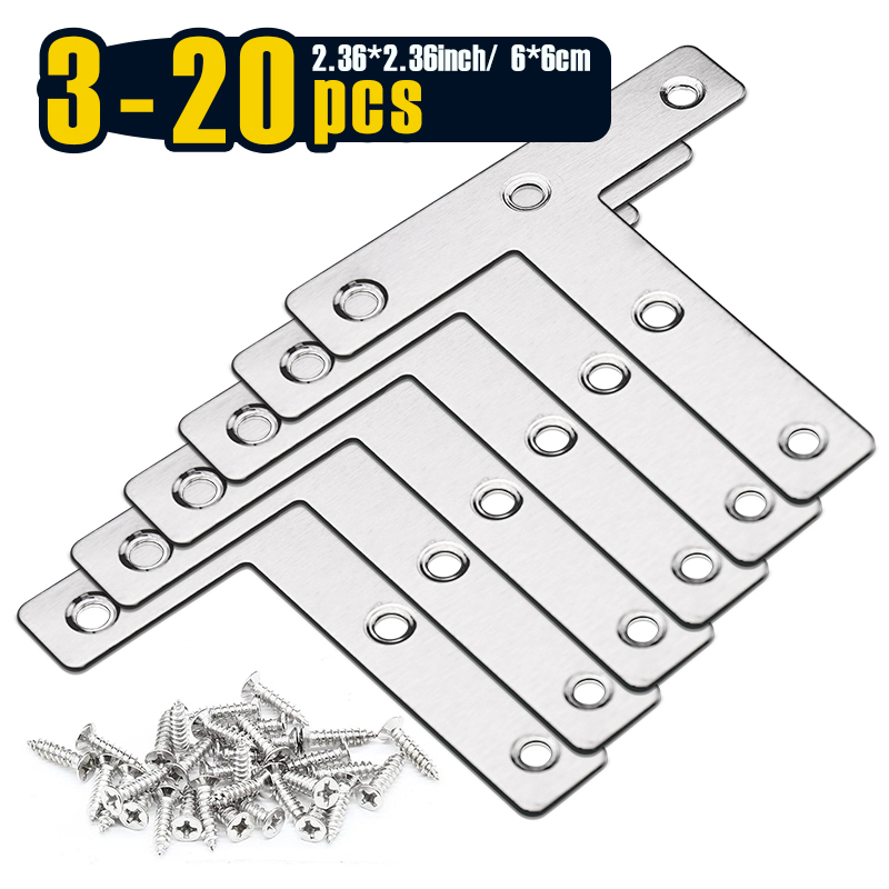 3-20pcs, T Shaped Mending Plat - огляд і ціна Woodworking X Brace
