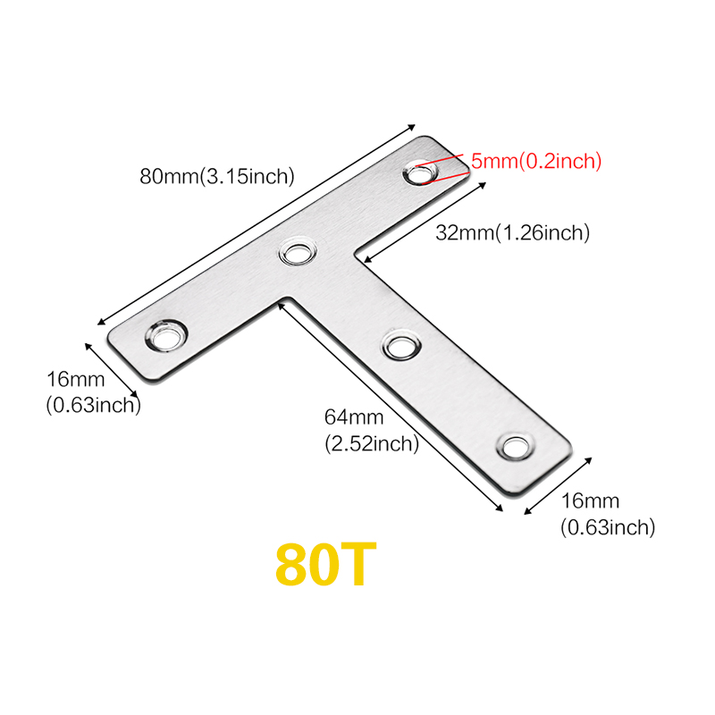3-20pcs, T Shaped Mending Plat - огляд і ціна Woodworking X Brace